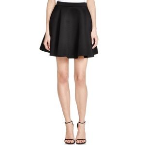 Bloomingdales Aqua ~ textured stripe skater skirt